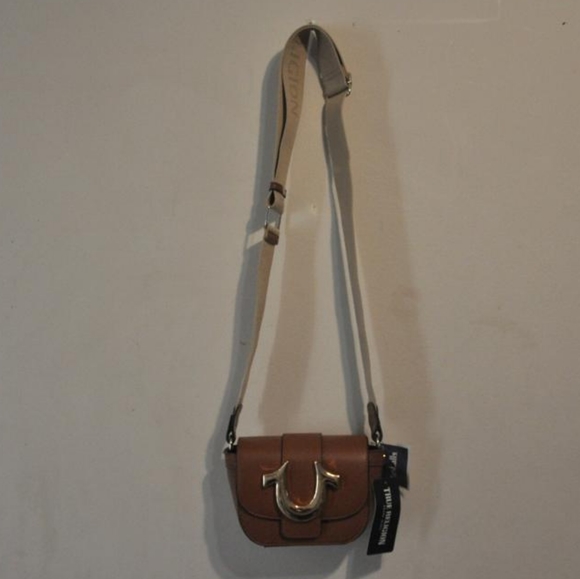 True Religion Cognac Horseshoe Crossbody Bag - Picture 6 of 10